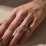 S925 Moissanite 3.5Ct Radiant Cut White Gold Pavé Engagement Ring For Women - Image 3