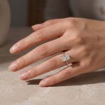 S925 Elegant Radiant Cut Engagement Ring For Women In Sterling Silver - Image 11