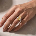 S925 Gorgeous Pear Cut Pink &Yellow Sapphire Three Stone Engagement Ring - Image 7