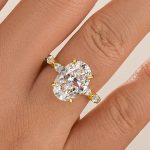 S925 4.5Ct Oval Cut Engagement Ring Promise Ring For Her - Image 6