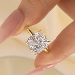 S925 Sparkle 6.0CT Cushion Cut Engagement Ring For Women In Sterling Silver - Image 5