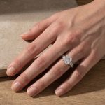 S925 4.0Ct Radiant Cut Pave Engagement Ring for Women in 18K White Gold Plated Sterling Silver - Image 2