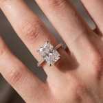 S925 Elegant 2.0Ct/ 3.5Ct/ 7.0Ct Radiant Cut Simulated Diamond Promise Ring in Sterling Silver - Image 27