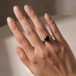 S925 Black Moissanite 4.0 Carat Hidden Halo Round Cut Rose Gold Engagement Ring - Image 2