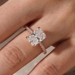 S925 Elegant 2.0Ct/ 3.5Ct/ 7.0Ct Radiant Cut Simulated Diamond Promise Ring in Sterling Silver - Image 19