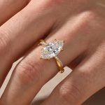 S925 Moissanite 3.0Ct Marquise Cut Twist Engagement Ring For Women - Image 3