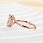 S925 Classic 4.0Ct Solitaire Oval Cut Hidden Halo Engagement Ring In Sterling Silver - Image 11
