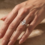 S925 4.0Ct Marquise Cut Side Stone Engagement Ring For Woman - Image 2