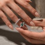 S925 Moissanite 3.0Ct Round Green Stone Wedding Set/Engagement Ring For Holiday Ring Gift - Image 6