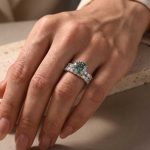 S925 Moissanite 3.0Ct Round Green Stone Wedding Set/Engagement Ring For Holiday Ring Gift - Image 7