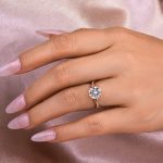 S925 Maxine Twist 2.0 Carat Round Cut Engagement Ring For Her In Sterling Silver - Image 12