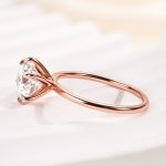 S925 Maxine 2.0~4.0 Carat Moissanite 6 Prong Round Cut Promise Ring - Image 12