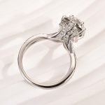 S925 Maxine Moissanite Noble 1.0 Carat Halo Round Cut Engagement Ring - Image 7
