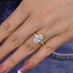 S925 Attractive 4.0Ct Oval Cut Engagement Ring - Image 4