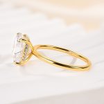 S925 Maxine Attractive Moissanite 2.5 Ct~4.0 Ct Cushion Cut Engagement Ring - Image 4