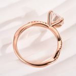S925 Maxine Twist 2.0 Carat Round Cut Engagement Ring For Her In Sterling Silver - Image 15