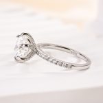 S925 Maxine Moissanite 2.0 Ct~4.0 Ct 6 Prong Round Cut Engagement Ring - Image 5