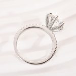 S925 Maxine Moissanite 2.0 Ct~4.0 Ct 6 Prong Round Cut Engagement Ring - Image 6