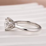 S925 Moissanite Classic 2.0~3.0Carat Round Cut Engagement Ring - Image 3