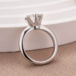 S925 Moissanite Classic 2.0~3.0Carat Round Cut Engagement Ring - Image 4