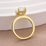S925 Maxine Moissanite 3.5 Carat Emerald Cut Engagement Ring - Image 12