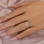 S925 Maxine Twist 2.0 Carat Round Cut Engagement Ring For Her In Sterling Silver - Image 2