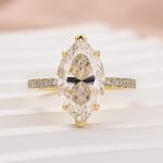 S925 Maxine Moissanite 1.0 Ct~4.0 Ct Marquise Cut Engagement Ring For Women - Image 12