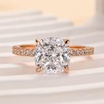 S925 Maxine Classic 3.0Ct Cushion Cut Engagement Ring In Sterling Silver - Image 13