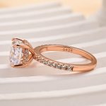 S925 Maxine Classic 3.0Ct Cushion Cut Engagement Ring In Sterling Silver - Image 14