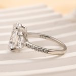 S925 Maxine 4.0 CT Oval and Angled Marquise Five Stone Engagement Ring - Image 7