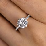 S925 Classic 6 Prong 3.0Ct/4.0Ct Round Cut Simulated Diamonds Engagement Ring Iin Sterling Silver - Image 3