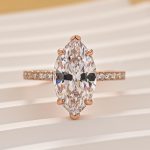 S925 4.0Ct Marquise Cut Half Eternity Engagement Ring In Sterling Silver - Image 14