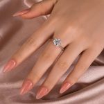 S925 Moissanite Classic 2.0~3.0Carat Round Cut Engagement Ring - Image 5