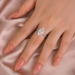 S925 Maxine Moissanite 1.0 Ct~4.0 Ct Marquise Cut Engagement Ring For Women - Image 3