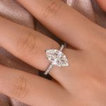 S925 Maxine Moissanite 1.0 Ct~4.0 Ct Marquise Cut Engagement Ring For Women