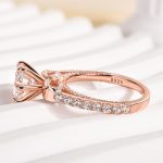 S925 Maxine Moissanite Bow Base Design 2.0 Carat Round Cut Engagement Ring - Image 14