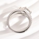 S925 Maxine Moissanite Special 2.0 Carat Square Princess Cut Engagement Ring - Image 4