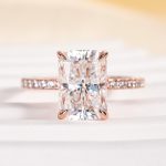 S925 Maxine Moissanite 1.0 Ct~3.5Ct Radiant Cut Engagement Ring in Sterling Silver - Image 15