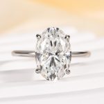S925 Classic 4.0Ct Solitaire Oval Cut Hidden Halo Engagement Ring In Sterling Silver - Image 17