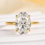 S925 Maxine Classic Moissanite 2.0 Ct~5.5 Ct Solitaire Oval Cut Engagement Ring - Image 7