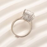 S925 Maxine Timeless 6.0Ct/12.0Ct Radiant Cut Engagement Ring In Sterling Silver - Image 12
