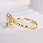 S925 Maxine Excellent 4.0 Ct Cushion Cut Engagement Ring - Image 6