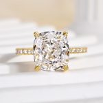 S925 Exclusive Cushion Cut Women's Engagement Ring In Sterling Silver - Image 9