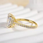 S925 Exclusive Cushion Cut Women's Engagement Ring In Sterling Silver - Image 10