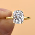 S925 Maxine Excellent 4.0 Ct Cushion Cut Engagement Ring - Image 2