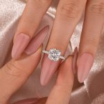 S925 Moissanite 2.5 Ct Square Cushion Cut White Gold Promise Bridal Ring - Image 2