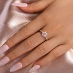 S925 Maxine Moissanite 2.0 Ct~2.5 Ct Cushion Cut Engagement Ring - Image 15