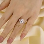 S925 Maxine 4.0 CT Oval and Angled Marquise Five Stone Engagement Ring - Image 10