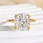 S925 Maxine Stunning Cushion Cut Engagement Ring In Sterling Silver - Image 6