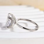 S925 Maxine Stunning Cushion Cut Engagement Ring In Sterling Silver - Image 11
